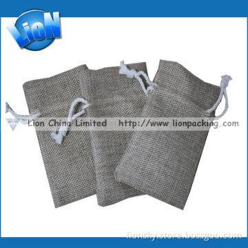 Samll Jewelry Gifts Jute Sack with Cotton Rope (E-081)